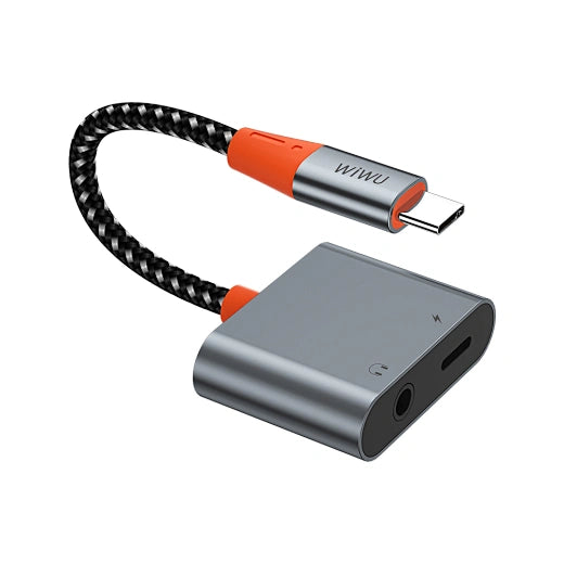 WIWU LT10 AUDIO CONVETER TYPE-C & 3.5 AUDIO ADAPTER
