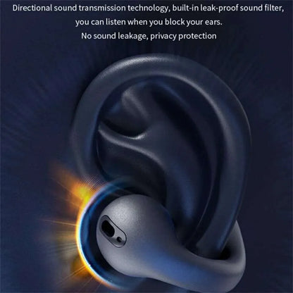 Original Bone Conduction Ear cuffs 30 Hours Ultra Long Lasting Playtime Wireless Bluetooth Earphone Portable HIFI Sound Mini Sports Earbuds
