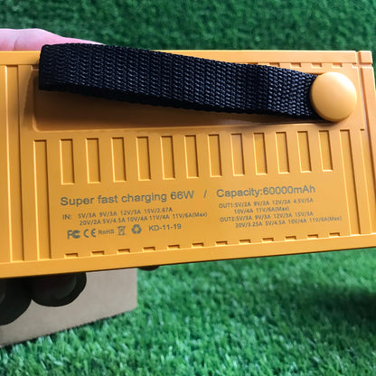 60,000 mAh 66W Super Fast PD Power Bank Waterproof Heavy Built Pure Amazon Lot Imported
