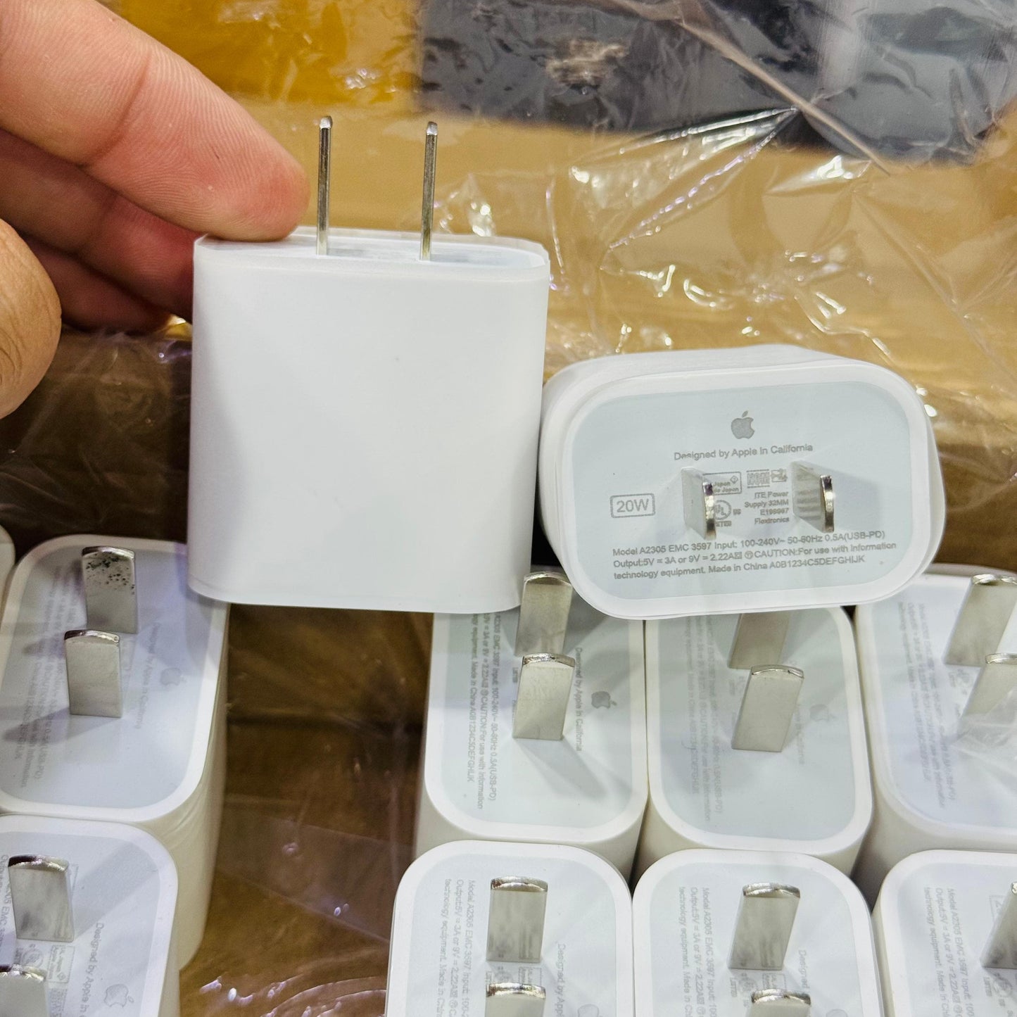100% Original Apple 20W USB-C Power Adapter With Free Original C to C and C to iPhone Cables | Lot Imported