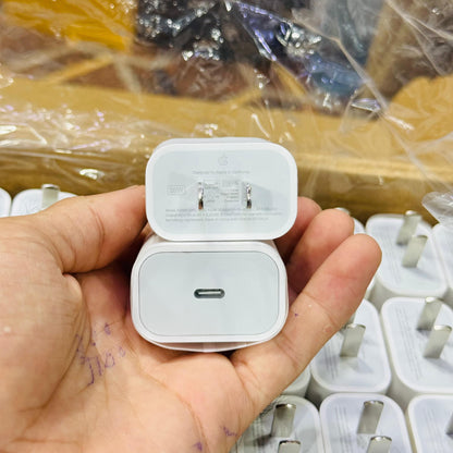 100% Original Apple 20W USB-C Power Adapter With Free Original C to C and C to iPhone Cables | Lot Imported