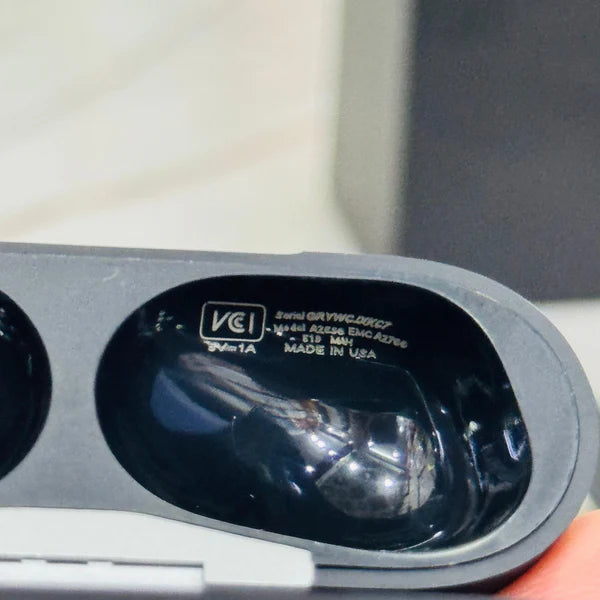 Matte black AirPods Pro-style wireless earbuds with active noise cancellation, displayed in an open charging case alongside a sleek black packaging box. The earbuds have a premium finish, making them a stylish choice for high-quality Bluetooth audio. Perf