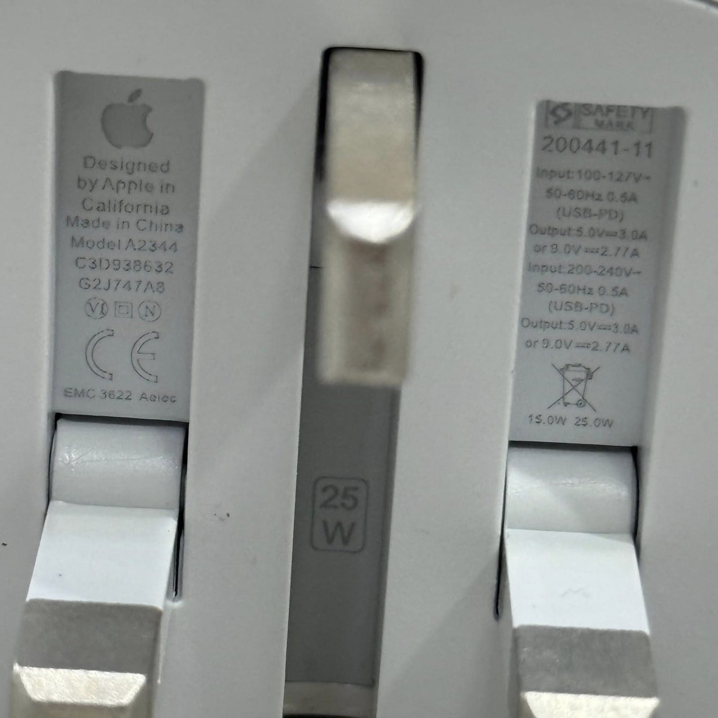 100% Original UK Lot Imported 25W USB-C Charger QC3.0 Fast Charging with Free 2-in-1 Cable