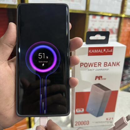 67W Super Fast Charging Power Bank 20000mAh Made in Dubai