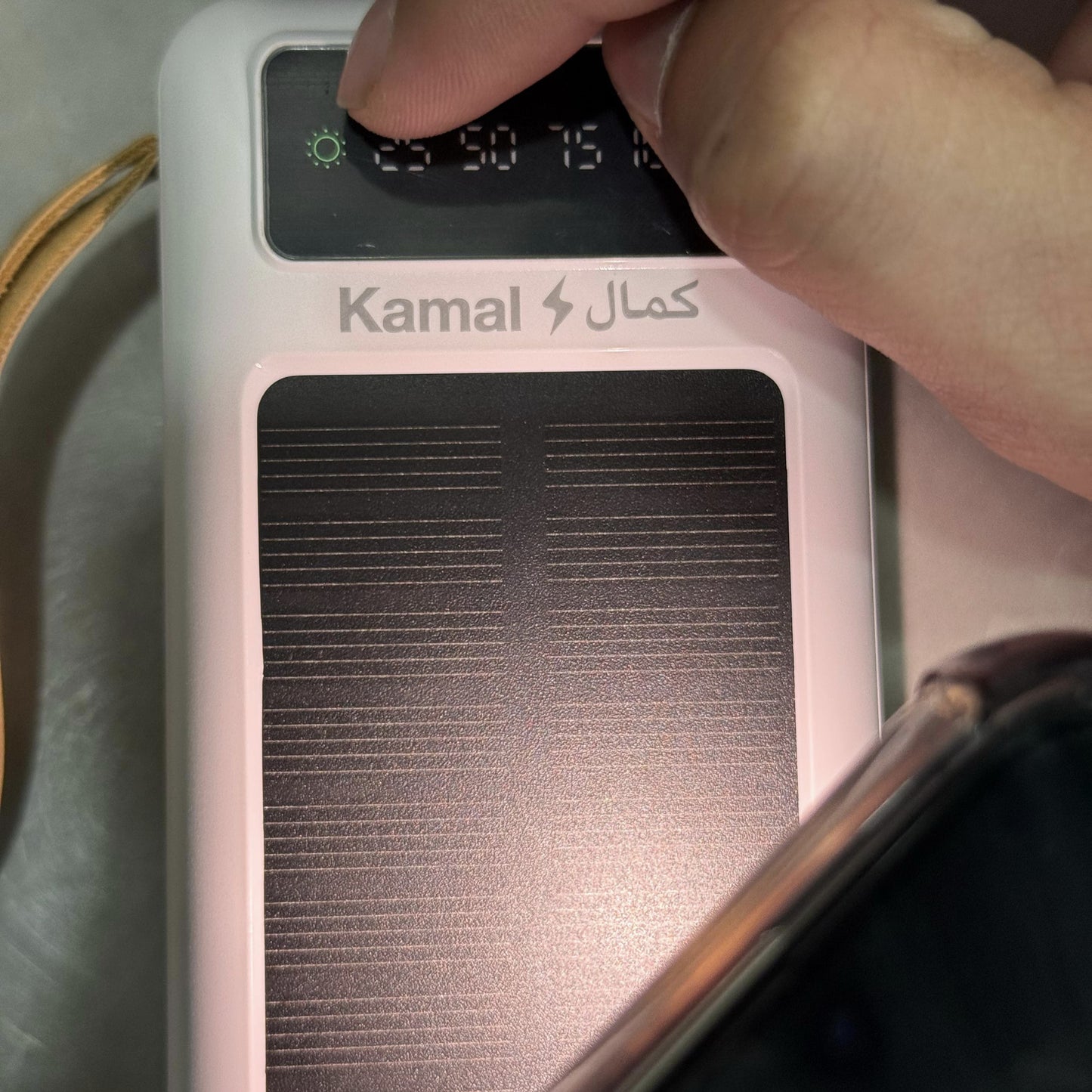 120W Fast Charging 50,000mAh Solar Power Bank with Built-In Cables – Dubai Lot Imported