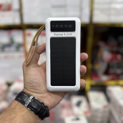 120W Fast Charging 50,000mAh Solar Power Bank with Built-In Cables – Dubai Lot Imported