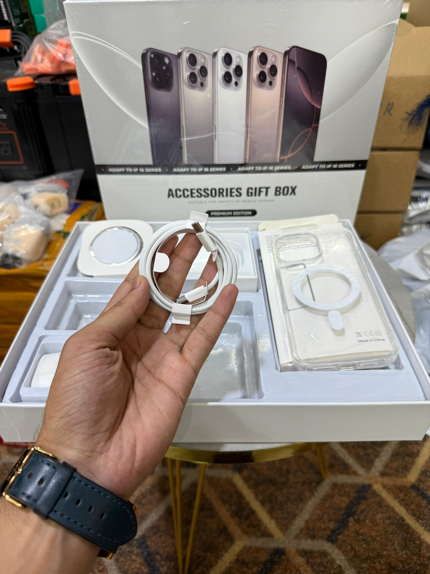 Ultimate 6-in-1 iPhone 16 Series Gift Box – MagSafe Power Bank, AirPods Pro 2 & More