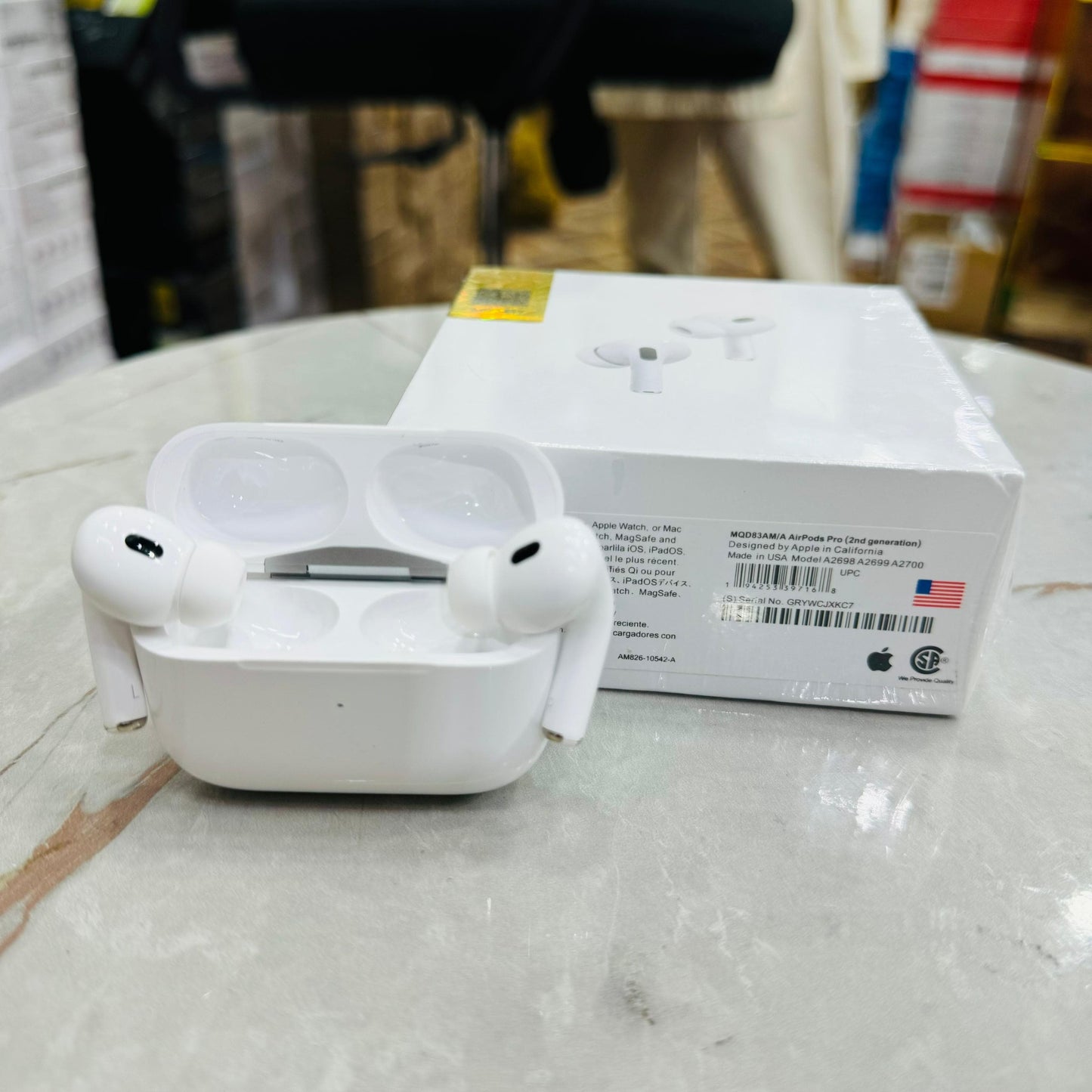 100% Original Refurbished Apple Airpods Pro 2nd Generation MagSafe Wireless Charging Case Apple Authorized