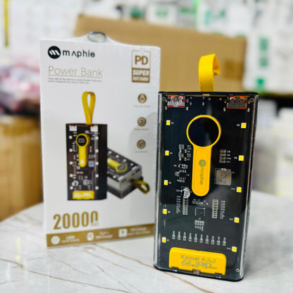 MAPHIE 20000mAh 66W Fast Power Bank  (PD Super Fast) Power Bank Lot Imported with Free Magnetic Cable