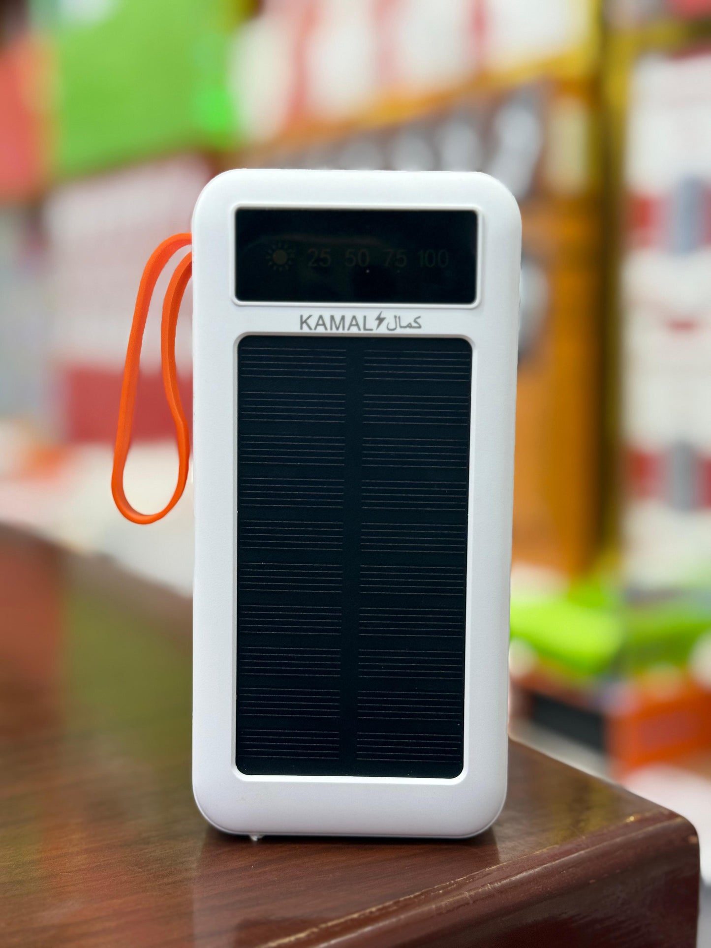 Dubai Premium 50000mAh Solar Power Bank - Smart Display, 4 Built-in Cables, Fast Charging & LED Light