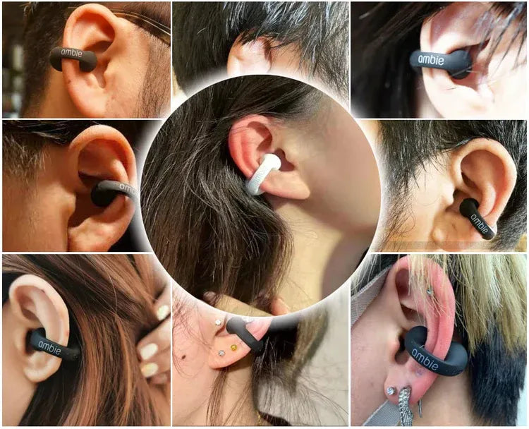 Original Bone Conduction Ear cuffs 30 Hours Ultra Long Lasting Playtime Wireless Bluetooth Earphone Portable HIFI Sound Mini Sports Earbuds