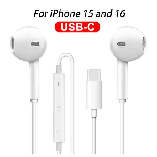 100% Original Apple Type-C Earphones | High-Quality Sound & Durable Design