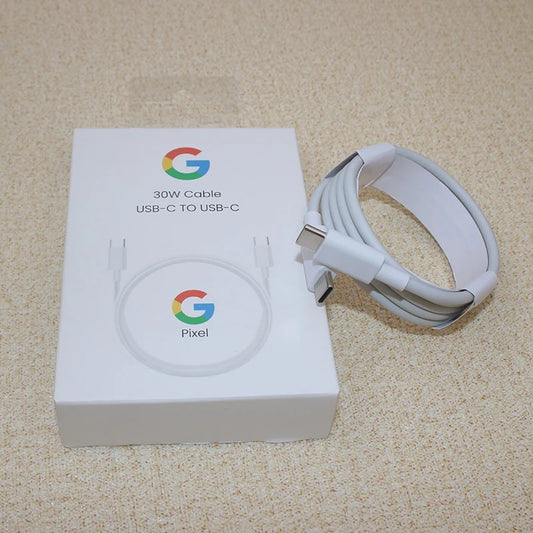 30W Cable USB C To USB C 100/150 CM For Google Pixel