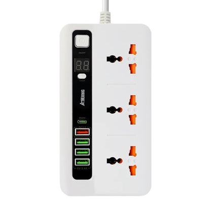 Advanced Multi-Socket Extension – 2600W Power Hub with QC3.0 & Timer Control