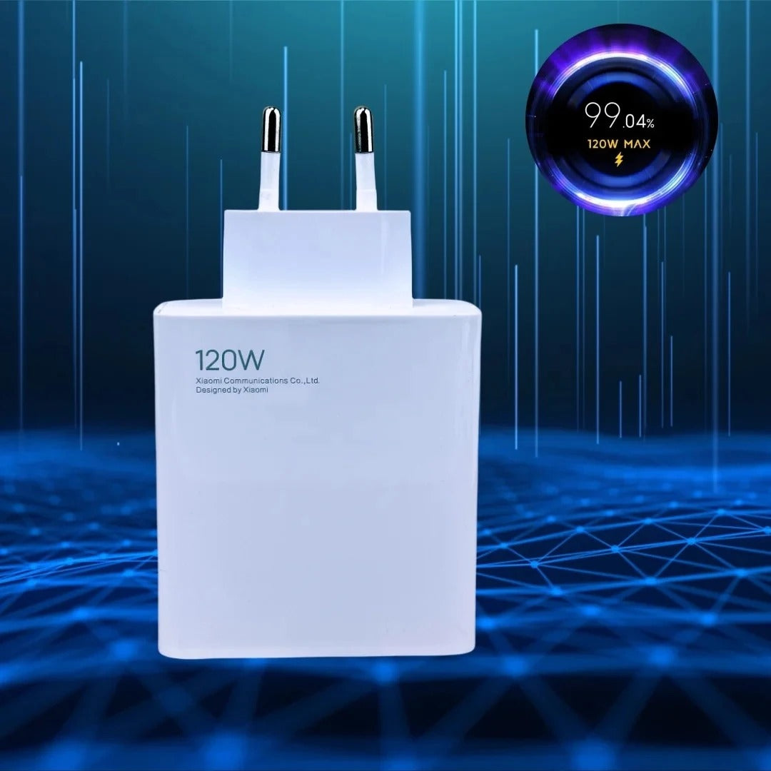 100% Original Xiaomi 120W HyperCharge Turbo Fast Charger Adapter Lot Imported