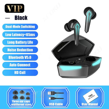 Winner Gaming Earbuds 45ms Low Latency TWS Bluetooth Earphone with Mic Bass Audio Sound Positioning PUBG Wireless Headset lotus