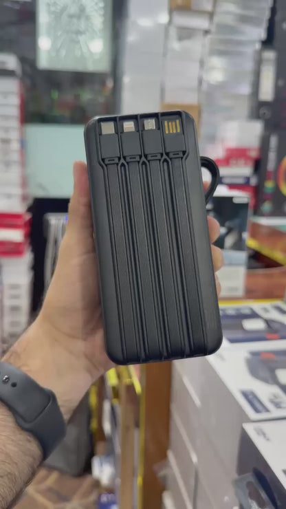 Dubai Lot 80000mAh Power Bank – 100W Super Fast Charging, 4 Built-in Cables & Smart Display