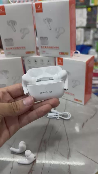 Gionee True Wireless Earbuds – V5.4 Bluetooth | 300mAh Charging Case | Touch Control | Voice Assistant
