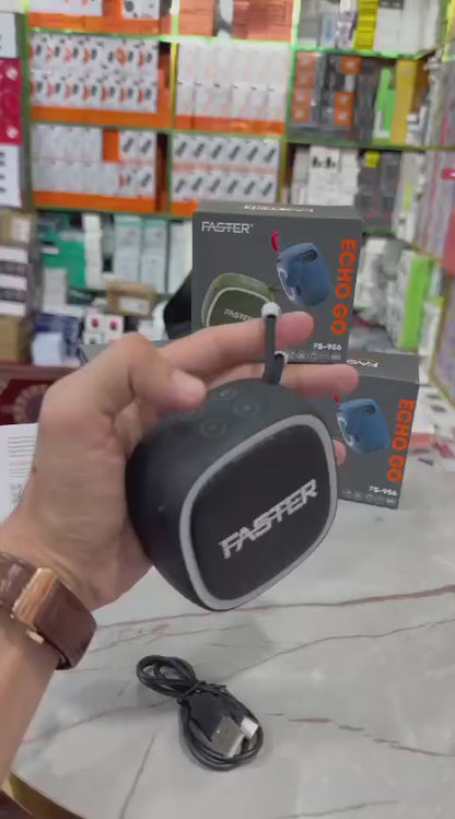 Faster Echo Go FS-956 – Portable Bluetooth Speaker with HD Sound & 10M Range