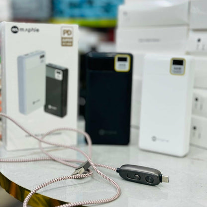 Maphie Original 66W Super Fast 20,000 mAh Power Bank - Made in USA with Free Lighter Cable