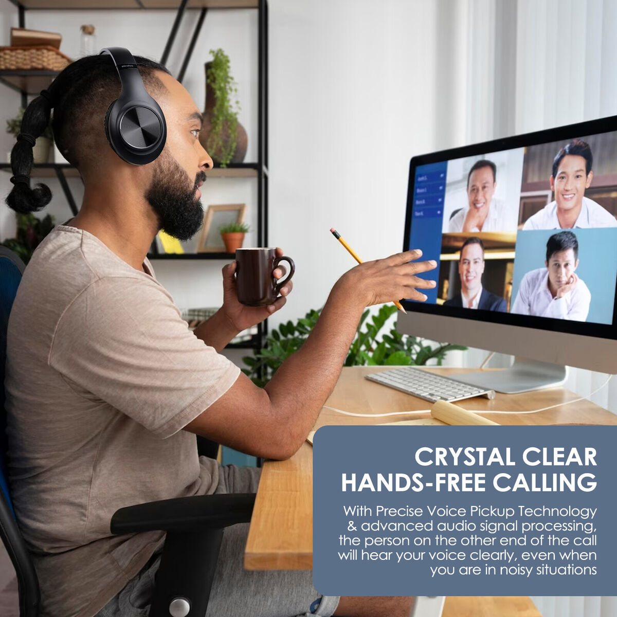 Made in UK SILVERCREST Bluetooth Headphones With ANC 100% Original Product | UK Lot Imported