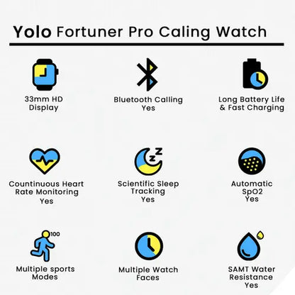 Yolo Fortuner Pro Calling Watch